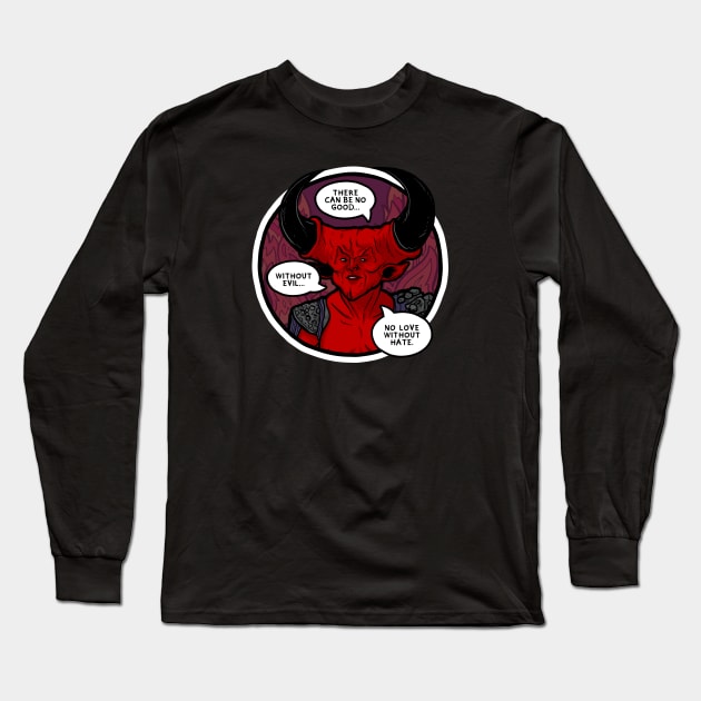 Darkness Long Sleeve T-Shirt by Baddest Shirt Co.